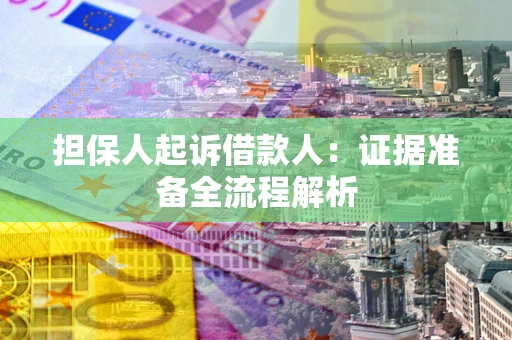 北京担保人起诉借款人：证据准备全流程解析