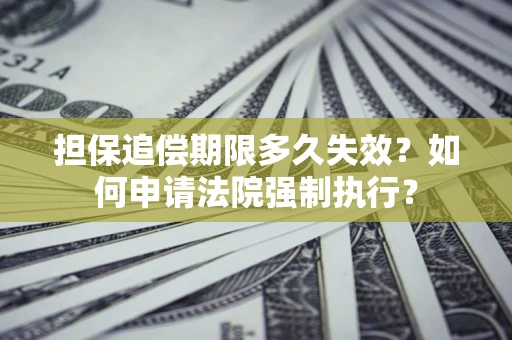 北京担保追偿期限多久失效？如何申请法院强制执行？